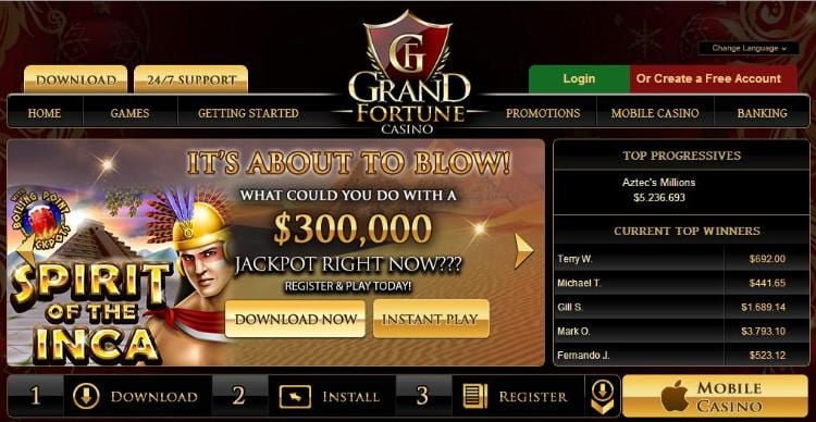 Grand Fortune Casino Review Bonus