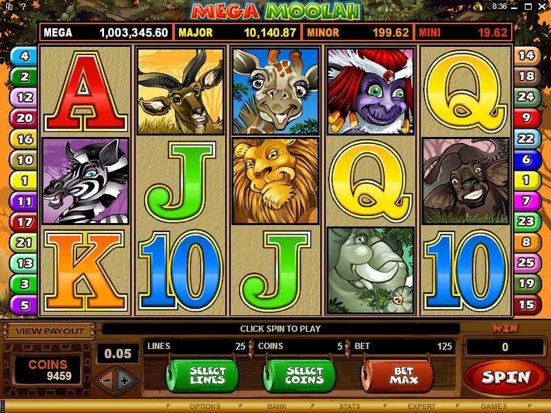 casino rewards mega moolah