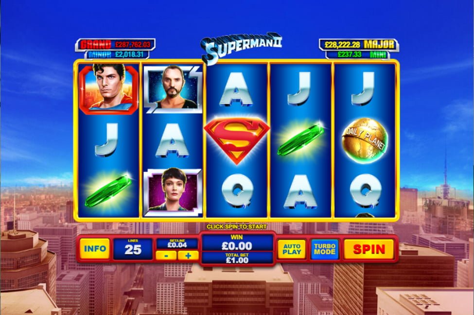 superman 2 playtech slot