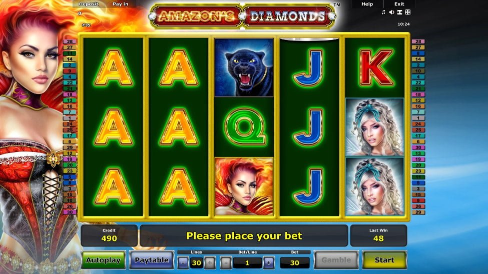 Amazons Diamonds Free Online Slots Millionaire