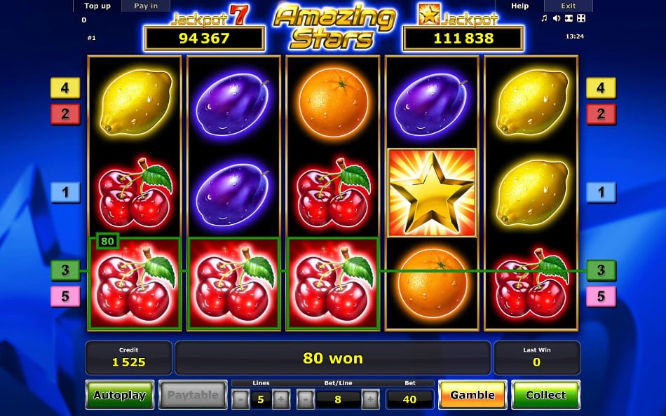 Amazing Stars Free Online Slots