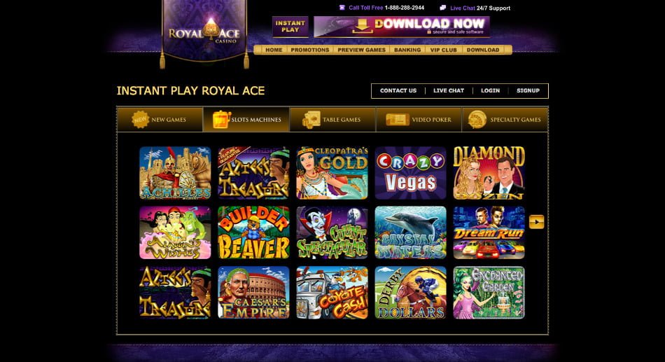 Royal ace casino bonus