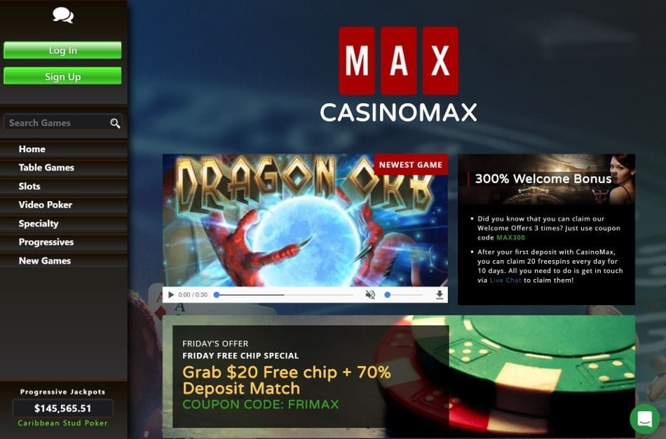 Casino Max Free Chip Codes