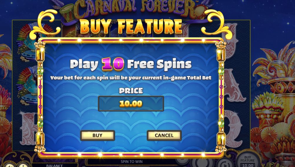 Carnaval forever slot machine