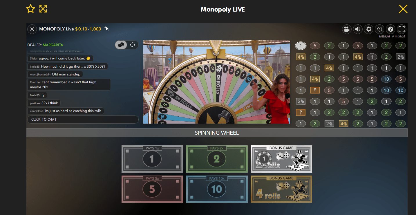 how to play monopoly live casino dream catcher