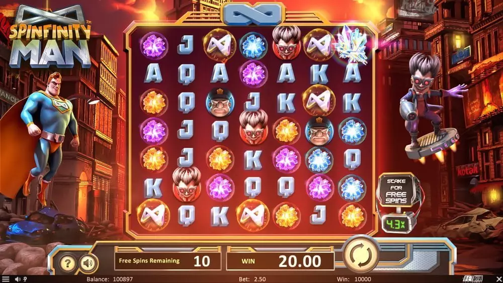 spinfinity man slot by betsoft