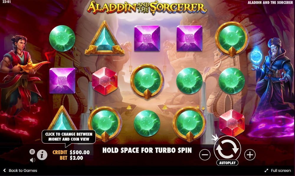aladdin and the sorcerer slot by pragmatic play