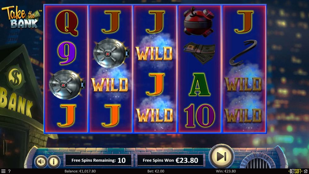 take the bank slot by betsoft
