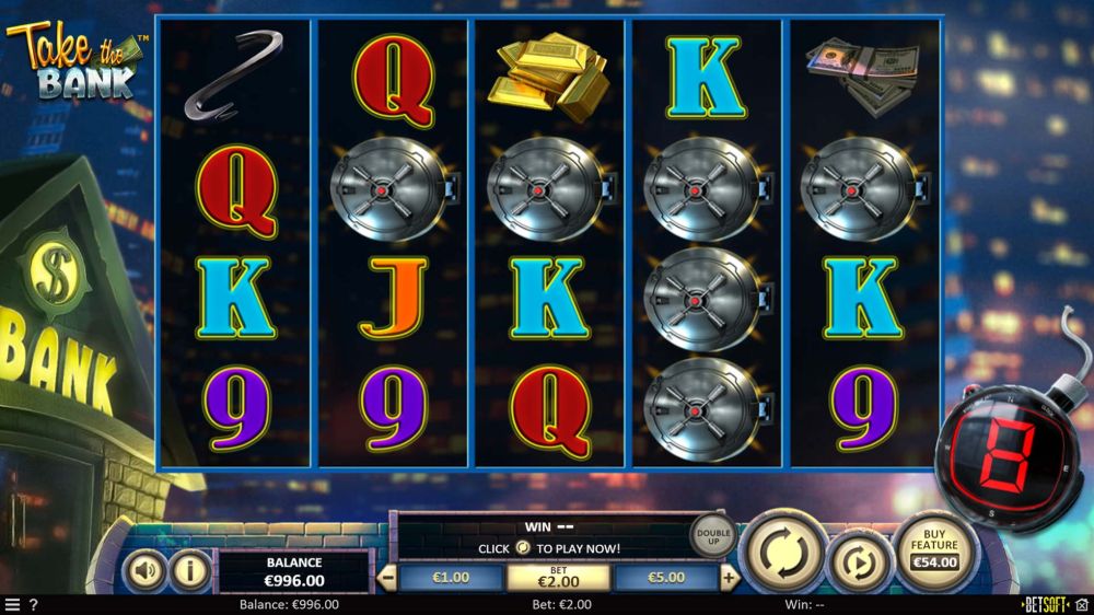 take the bank slot by betsoft
