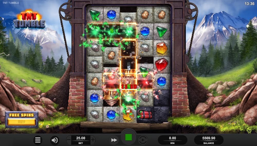 tnt tumble slot by relax gaming