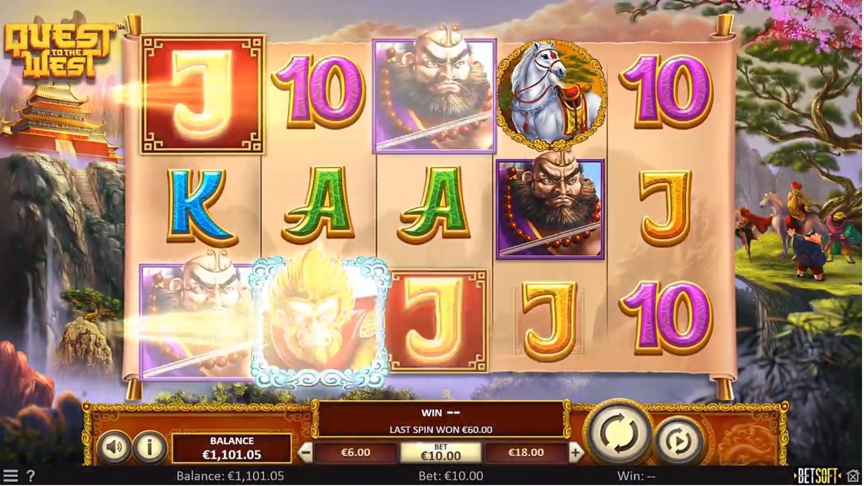 quest to the west slot by betsoft