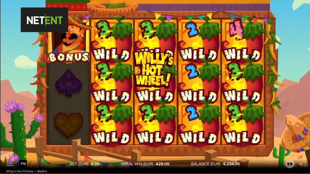 willys hot chillies slot