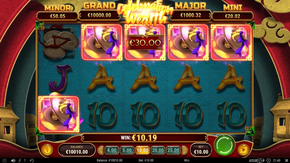 celebration of wealth slot by play n go