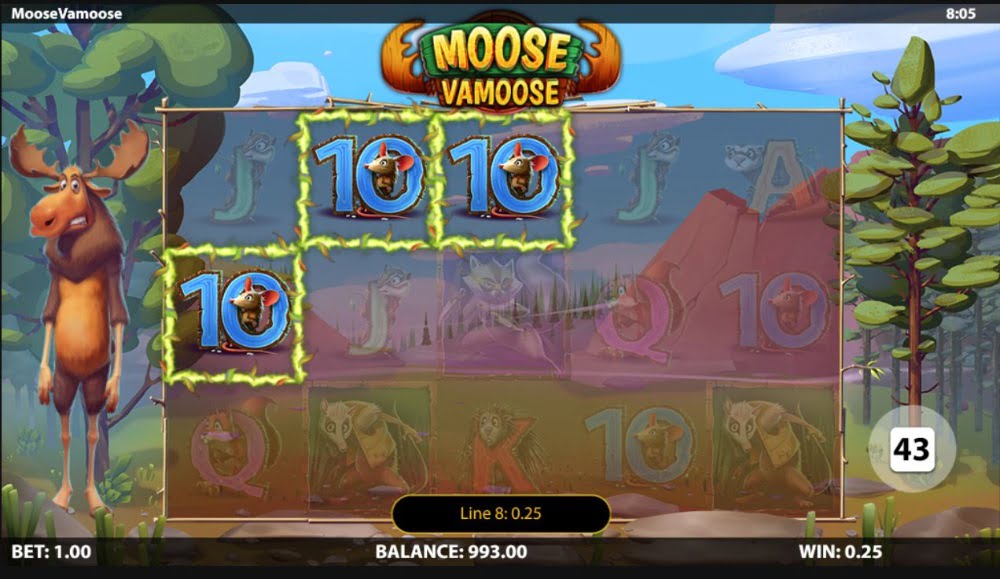 moose vamoose slot by leander games