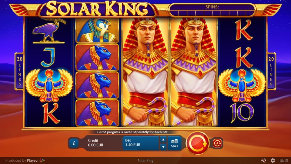 solar king slot by playson
