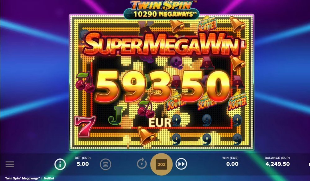 twin  spin megaways slot by netent