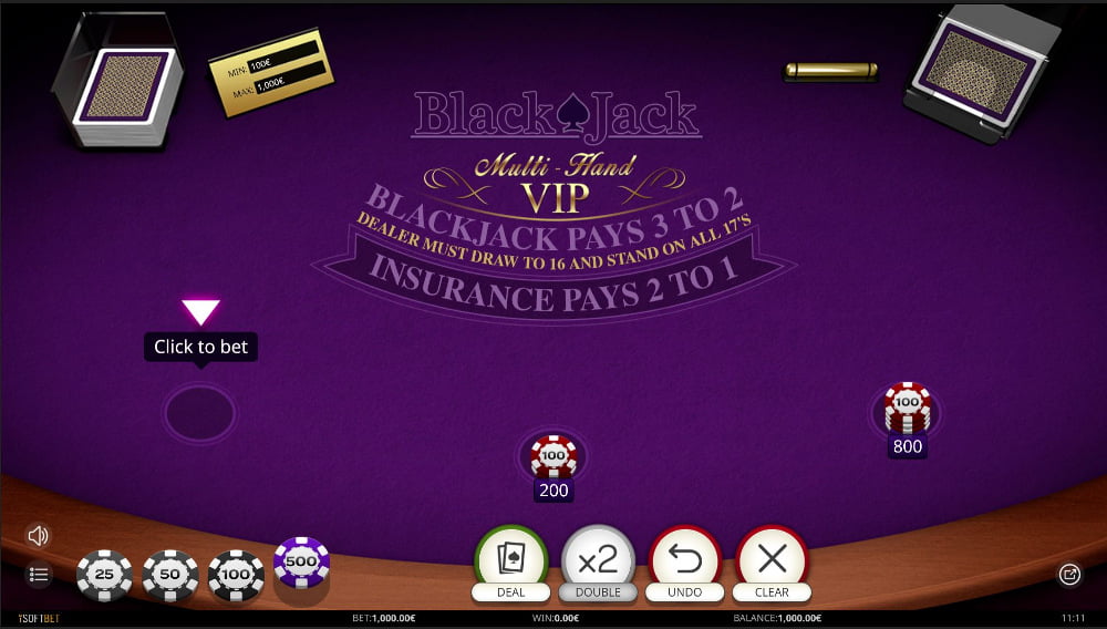 blackjack vip bet