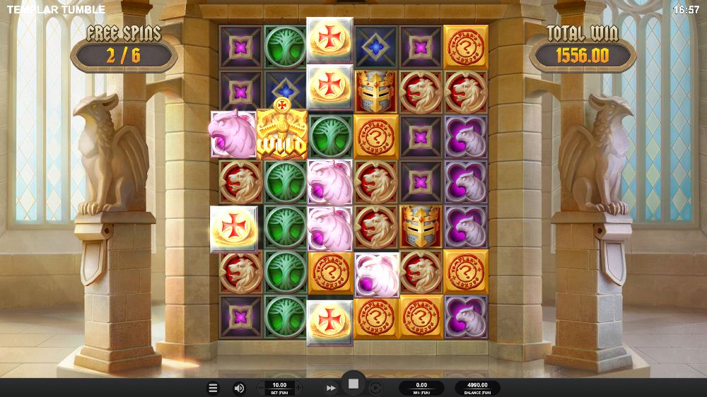 templar tumble slot by relax gaming