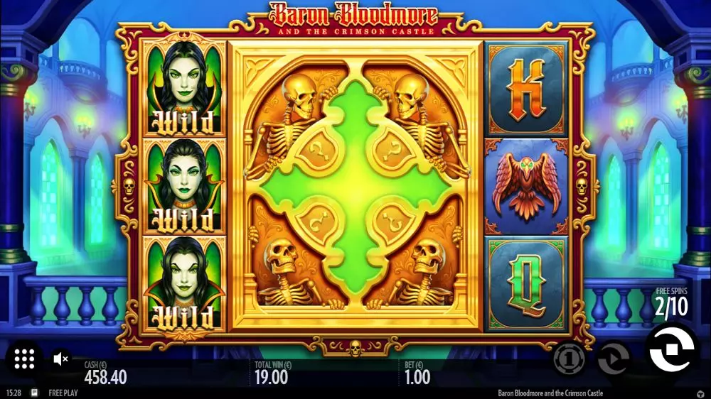 Baron Bloodmore and the Crimson Castle slot by thunderkick