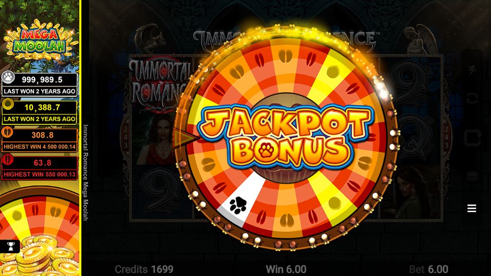 immortal romance mega moolah slot