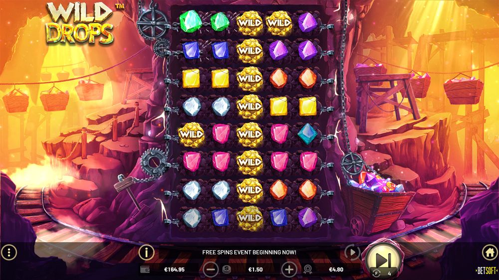 wild drops slot by betsoft