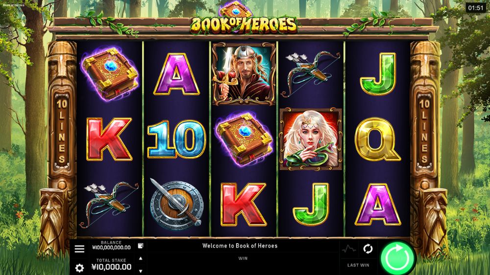 book of heros slot by microgaming