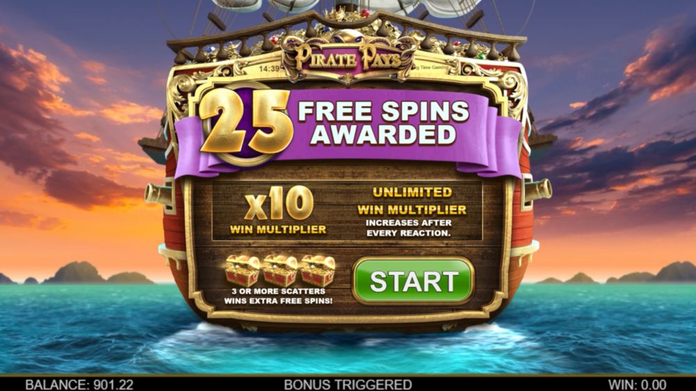 pirate pays megaways slot by bigtime gaming