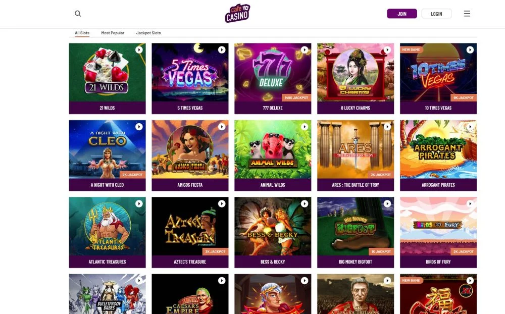 Cafe Casino Rival Slots