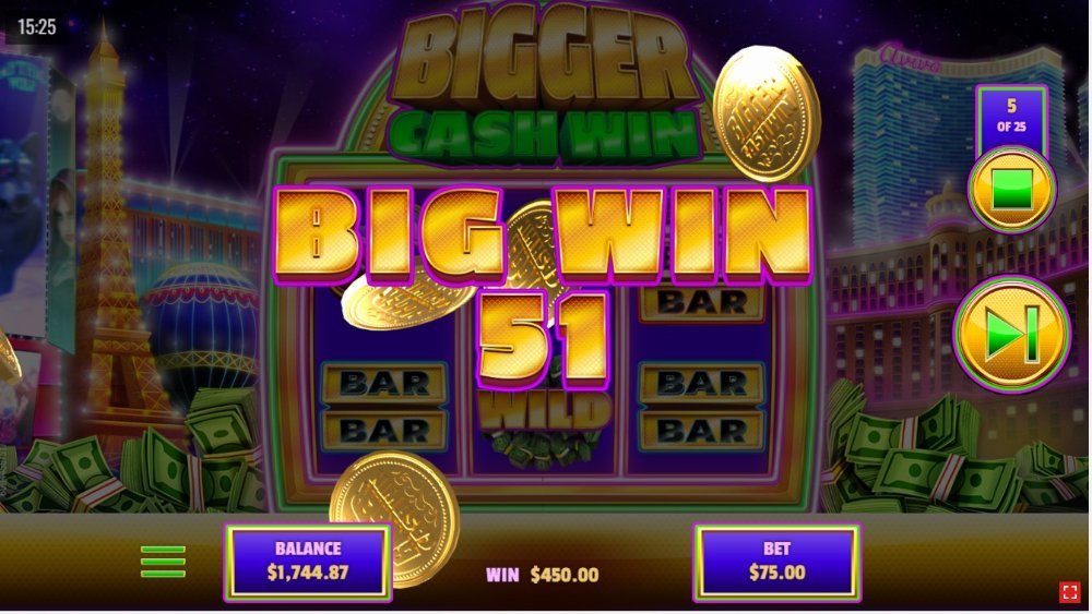 bigger cash win slot