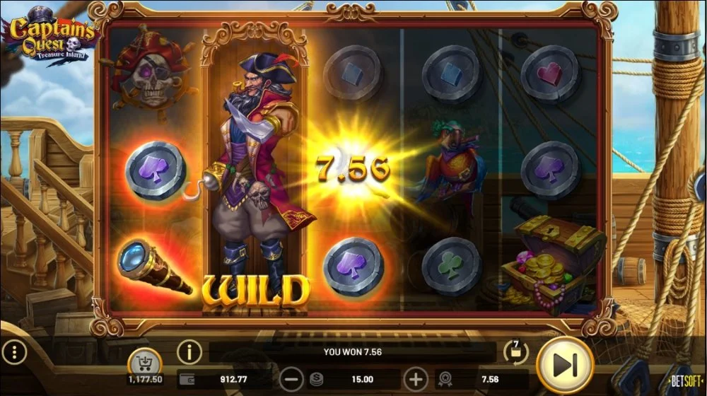 Captain's Quest slot high volatility