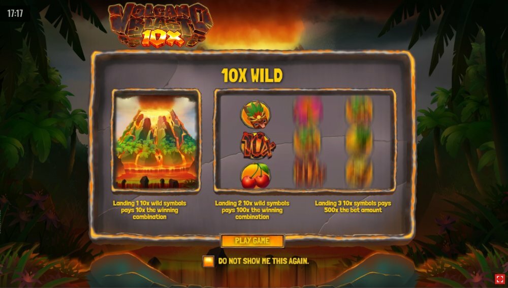 volcano blast 10x slot