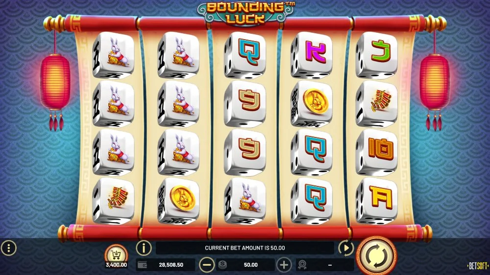 Bounding Luck slot rabbit symbol