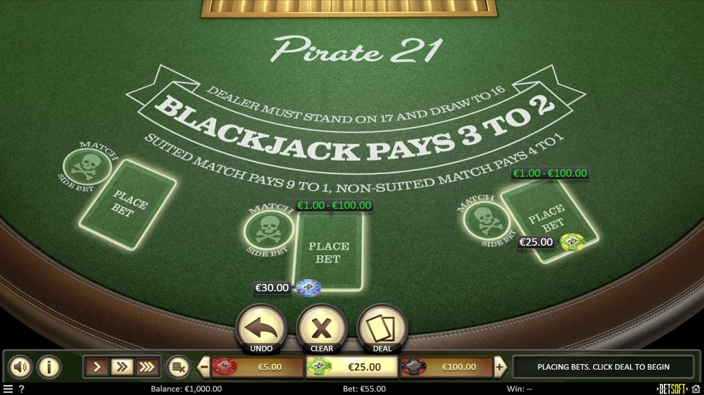 pirate 21 blackjack