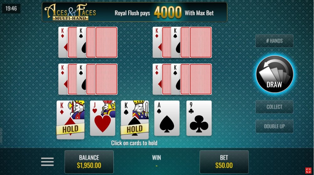 video poker rival aces faces