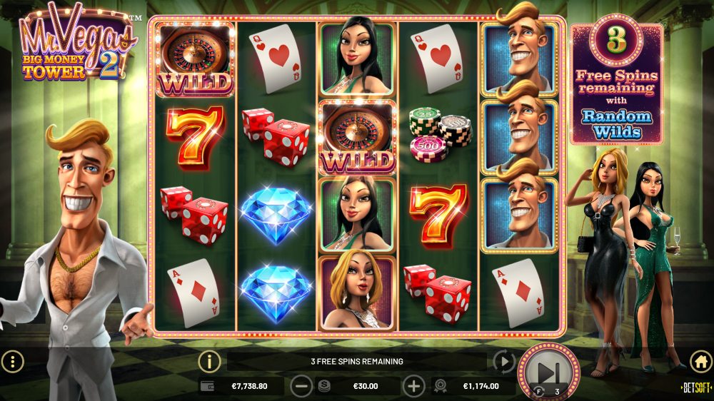 mr vegas freespins in game