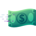 Illustration of a fast money icon