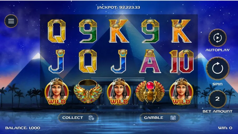 A Night With Cleo slot jackpot screen