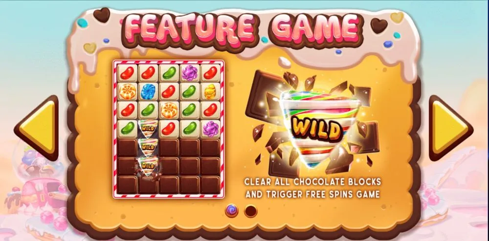 Candy Factory slot bright visuals