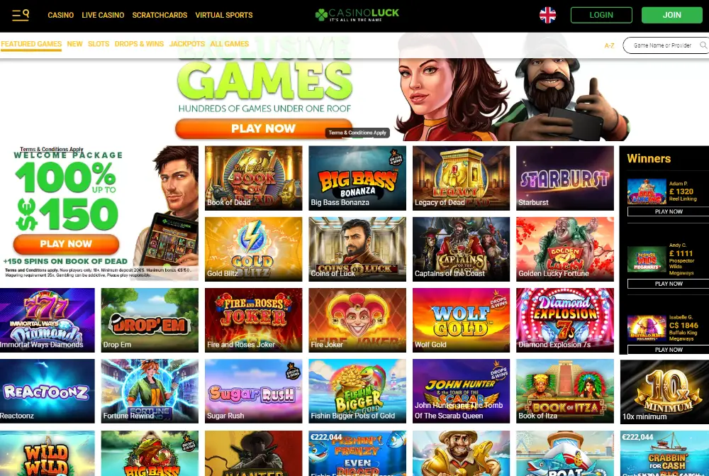 casino luck homepage