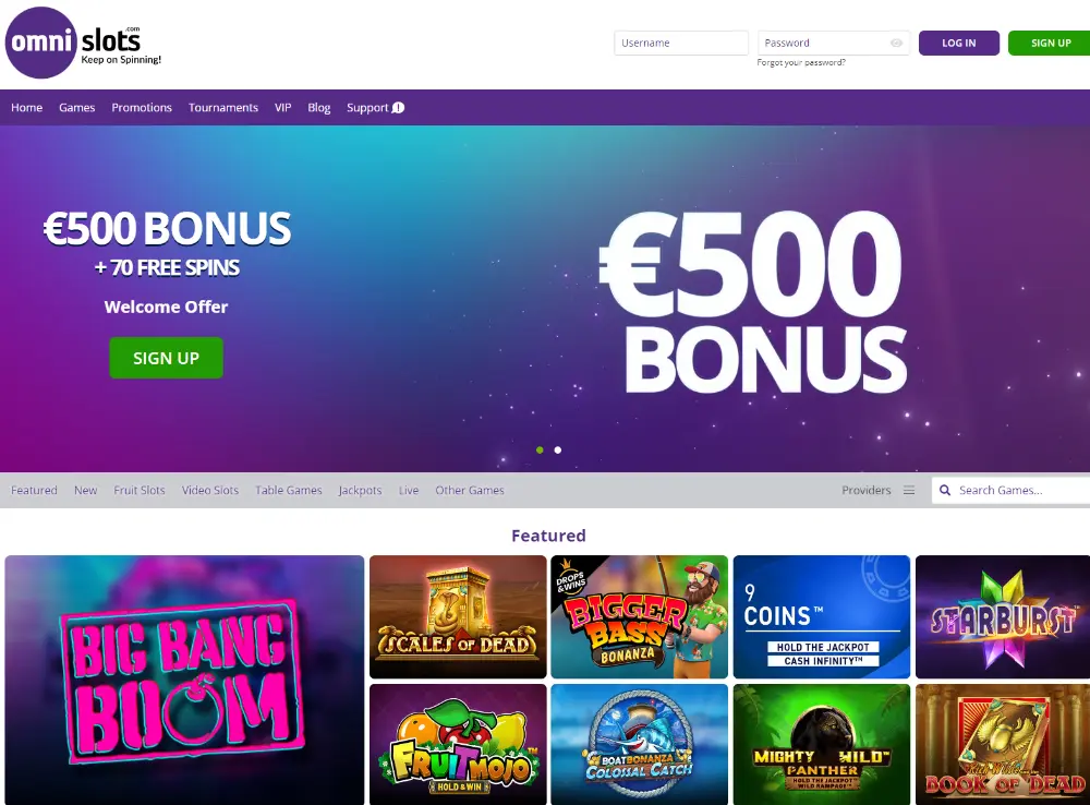 omni slots homepage