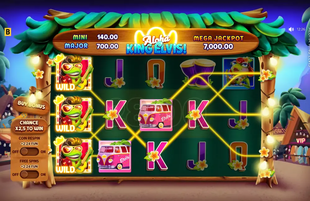 aloha king elvis slot gameplay