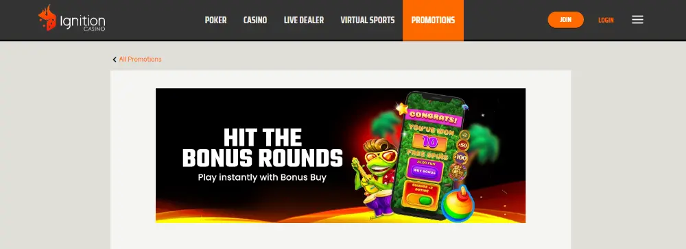 ignition casino bonus buy slots