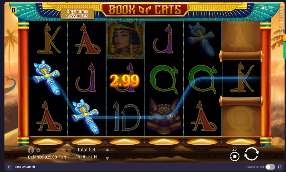 book of cats slot gameplay