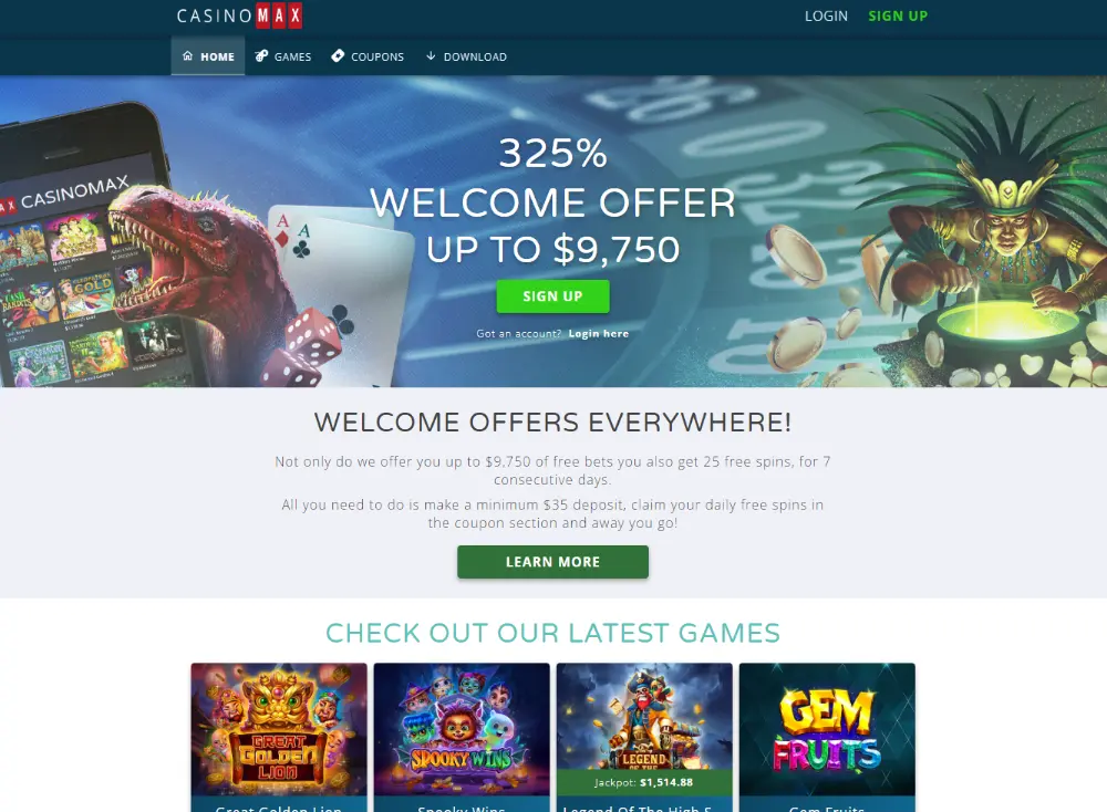 casino max homepage