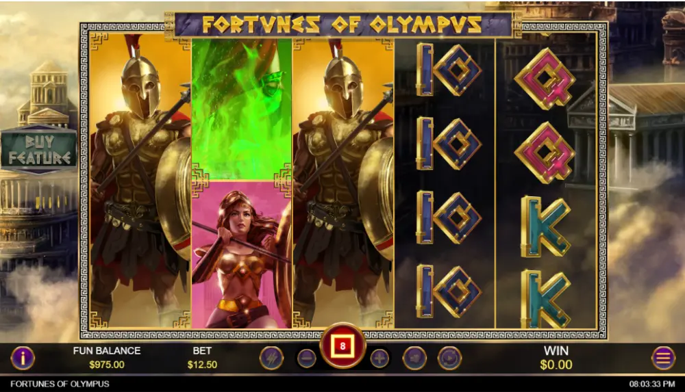 fortunes of olympus slot gameplay
