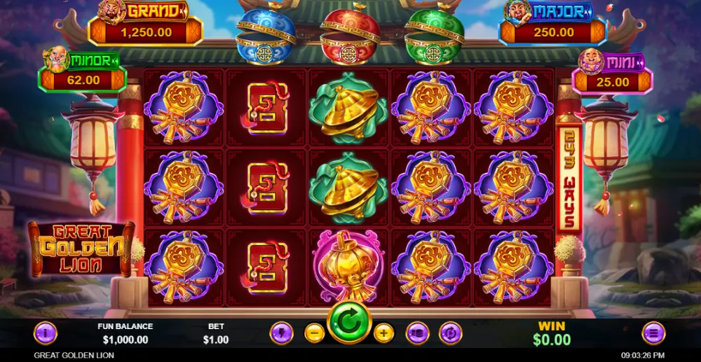 golden lion slot gameplay