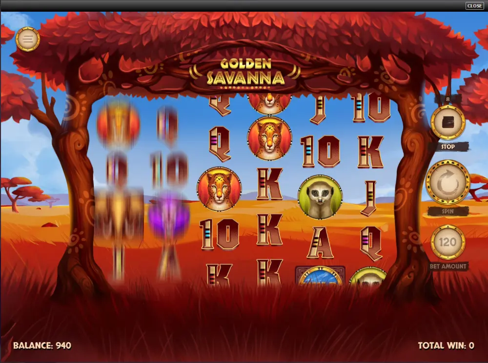golden savanna slot gameplay