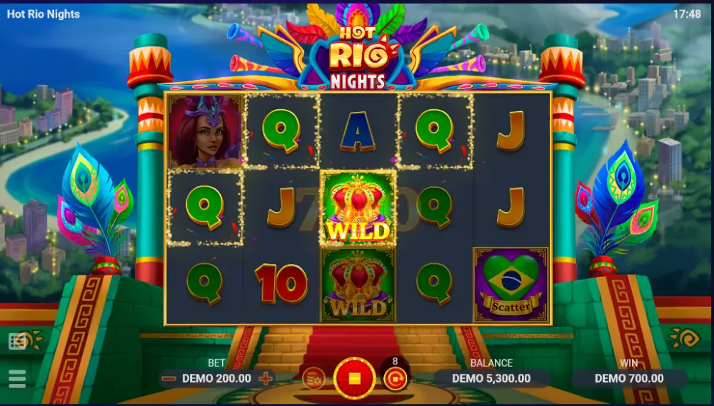 hot rio slot gameplay