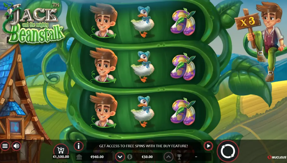 jack and the mighty beanstalk slot gameplay