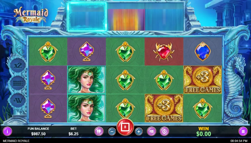 mermaid royale slot gameplay